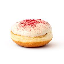 White chocolate and Raspberry Doughnut